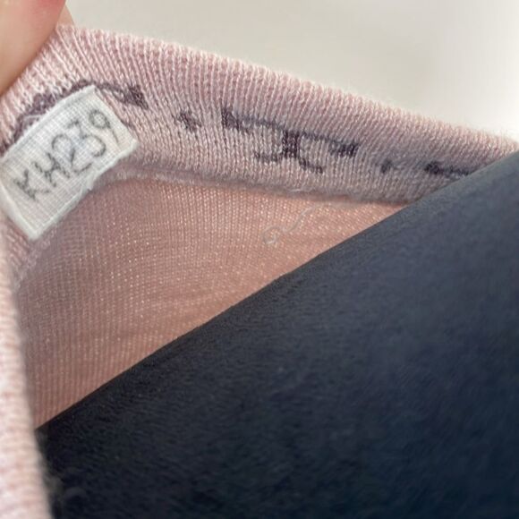 Tory Burch Margaret peplum dusty pink silk cashmere sweater - Picture 6 of 10